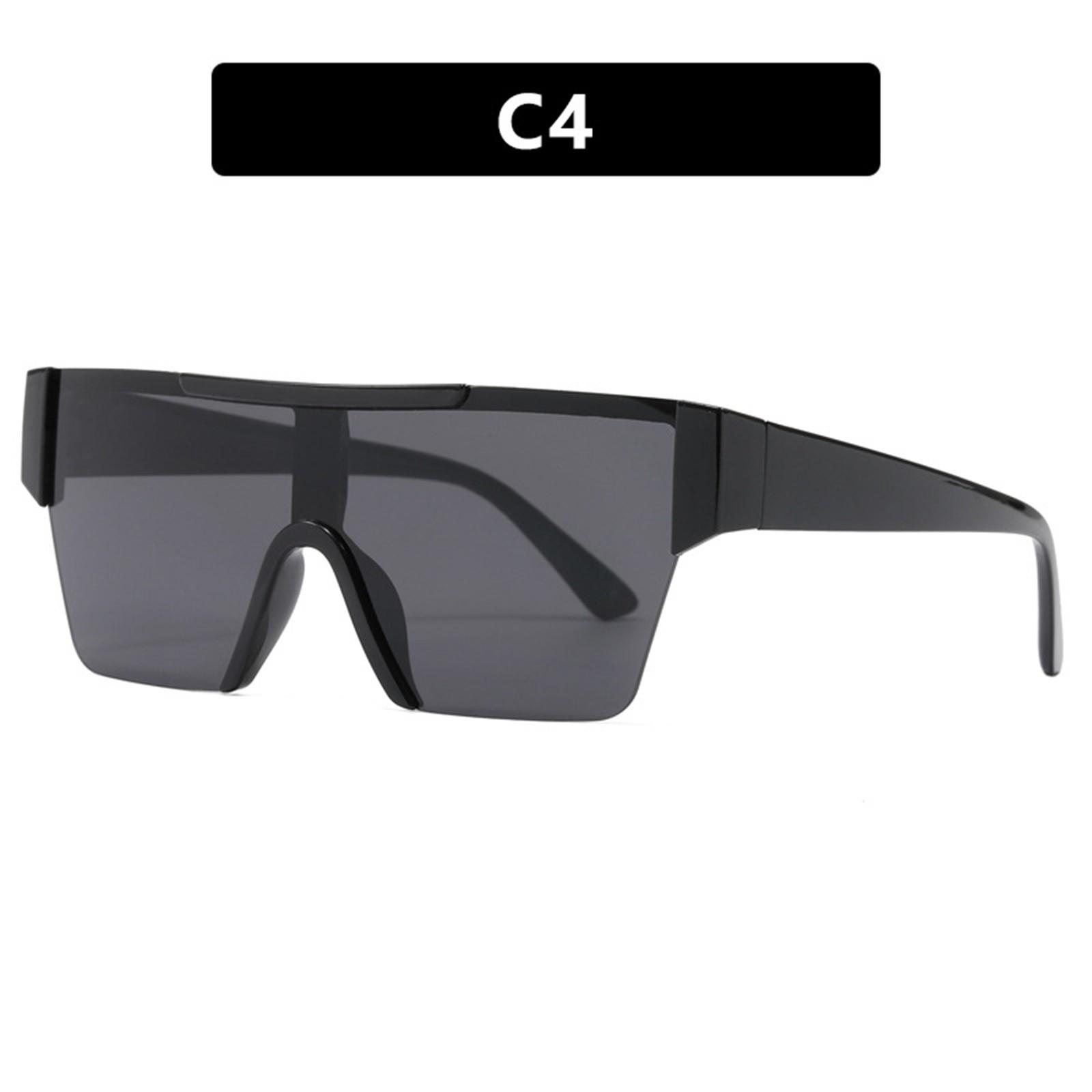 

Женские и мужские винтажные ретро-очки, унисекс, солнцезащитные очки в большой оправе, очки One Size чёрный