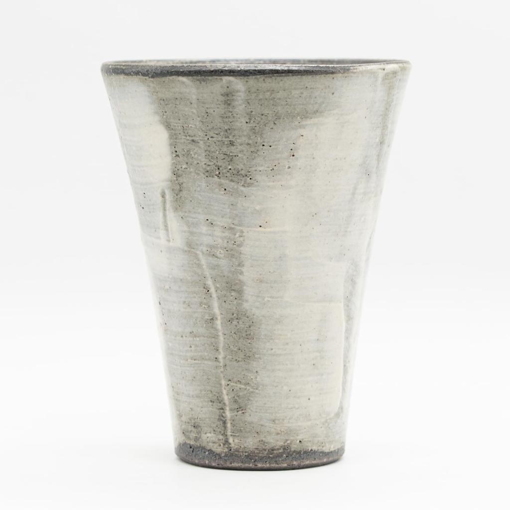 Marui Seito Shigaraki Ware Hechimon Tumbler, 460ml Capacity, White Wave Pattern, White, MR-3-4359