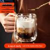 Double-Layer Glass Coffee Mug with Handle