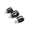 10Pcs/Lot 6MM-55MM 304 Stainless Steel Rubber Lined P Clips Cable Mounting Hose Pipe Clamp Mikalor