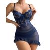 European & American Style Sexy Lace Mesh Lingerie: See-Through, Hip-Hugging Women's Homewear