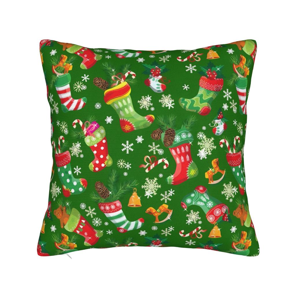 Festive Fun Christmas Pillowcases Fashion Pillow Case For Living Room Chair Soft Pillow Cover