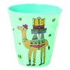 [R0623] - Gobelet mélamine 'Saperlipopette' vert (chameau Joe) - 7. 5x7. 5 cm