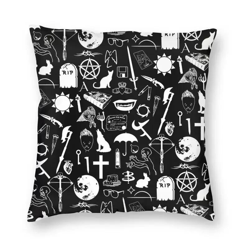 Buffy The Vampire Slayer Weapons Cushion Cover Home Decorative D Printing Horror Drama Tv Throw Pillow Case For Living Room