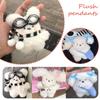 Plush Toys Doll Keychain Kawaii Pochacco Anime Pendant Cute Children Toy Gifts Keychains Keyring Plushie Birthday Girls