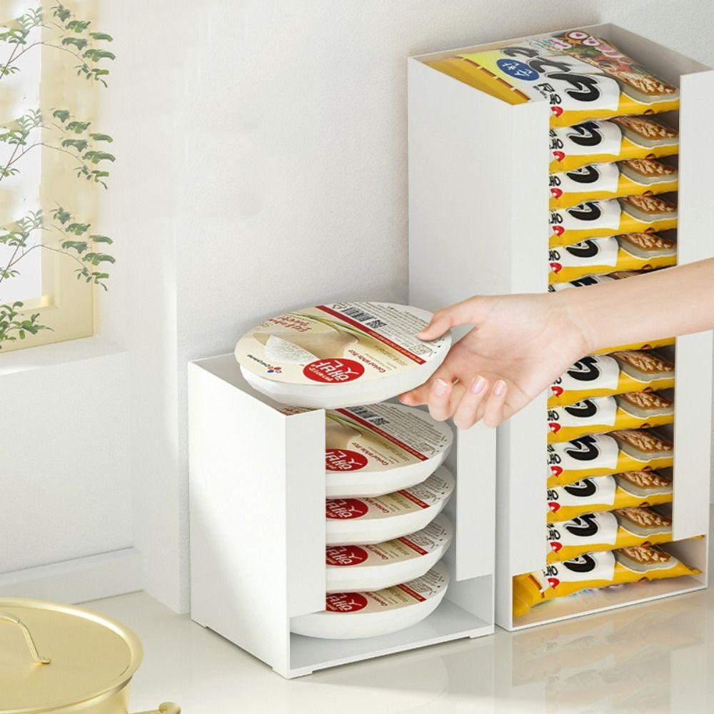 Plastic Instant Noodle Storage Box Sorting Underwear Storage Box Korea Ramen Storage Box  Home