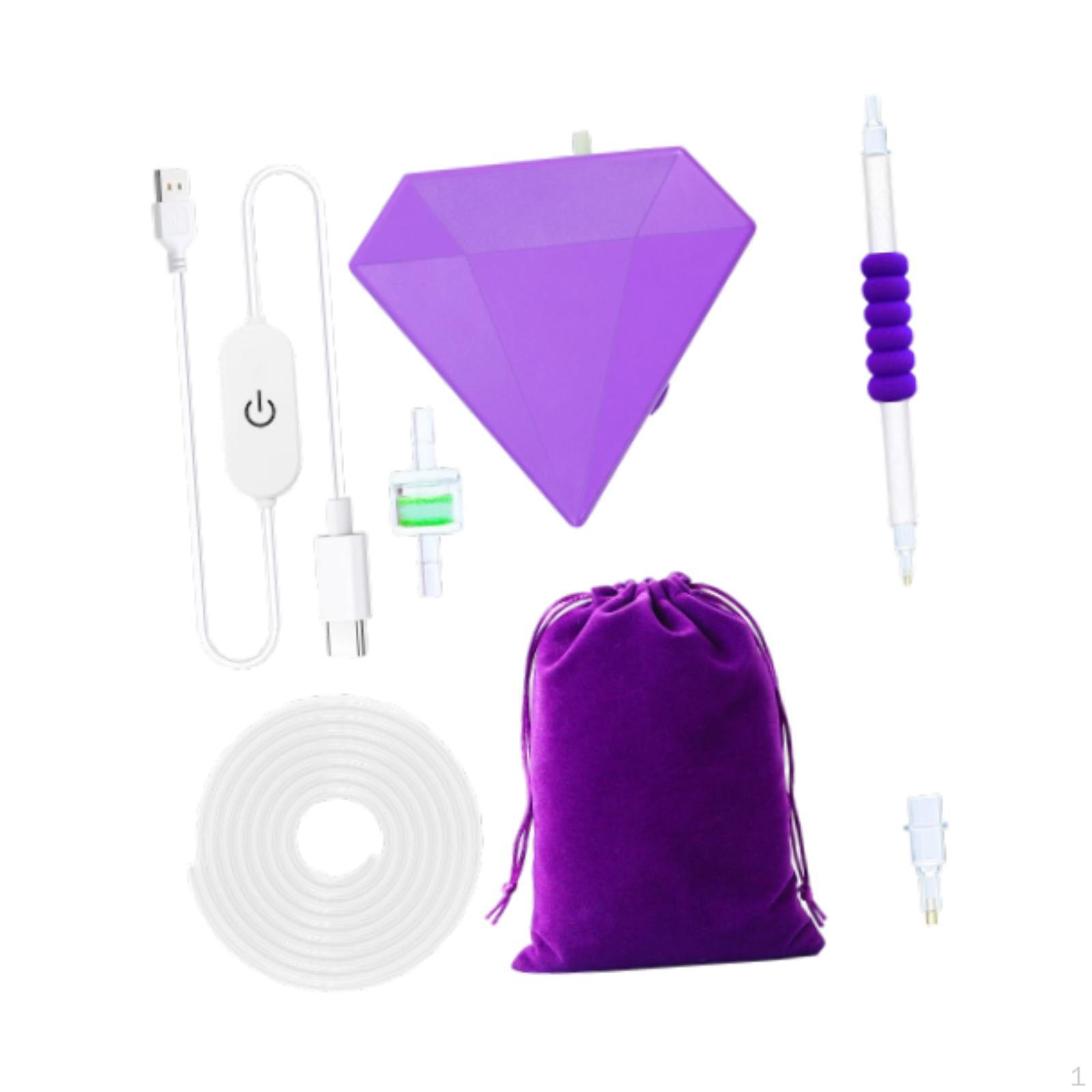 

Vacuum Pen Art Accessories Tools Kit Compact Beginners Ergonomic Painting Hobby Electric Фіолетовий