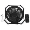 Camping Fan With LED Lantern 10000mah Rechargeable Battery Powered Fan 3 Levels Adjustable Quiet Tent Fan For Picnic Barbecue