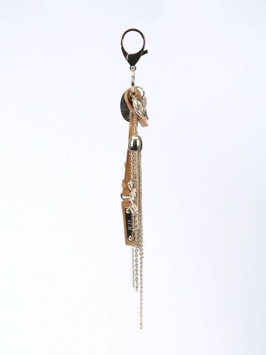 YCH CHAin TASSEL keyring CAMEL&GOLD (R25AC12031CMG)