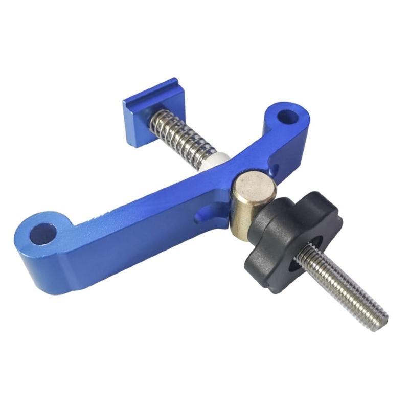 

T-Track Hold Down Clamps, Aluminum Clamps for Woodworking Blue Fixed Clamp Quick Acting Clip 1