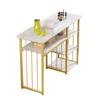 Professional Manicure Workstation with Marble-effect Design, Featuring A White Hand Rest Cushion, Specifically Designed for Use