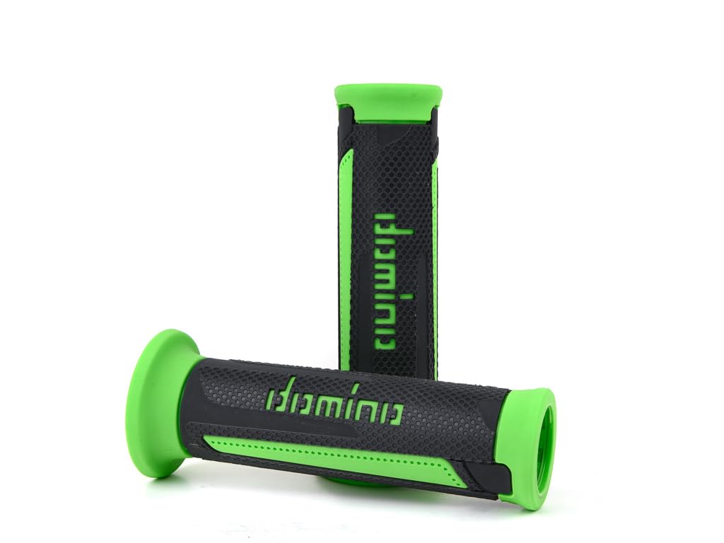 Domino A35041C4470 GRIP Grip On-Road Turismo Type, 4.8 inches (121 mm), Black x Green