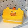 Cute Capybara Lulu Tissue Box Cartoon Napkin Holder Gift Large Capacity Tissue Storage Bag Household