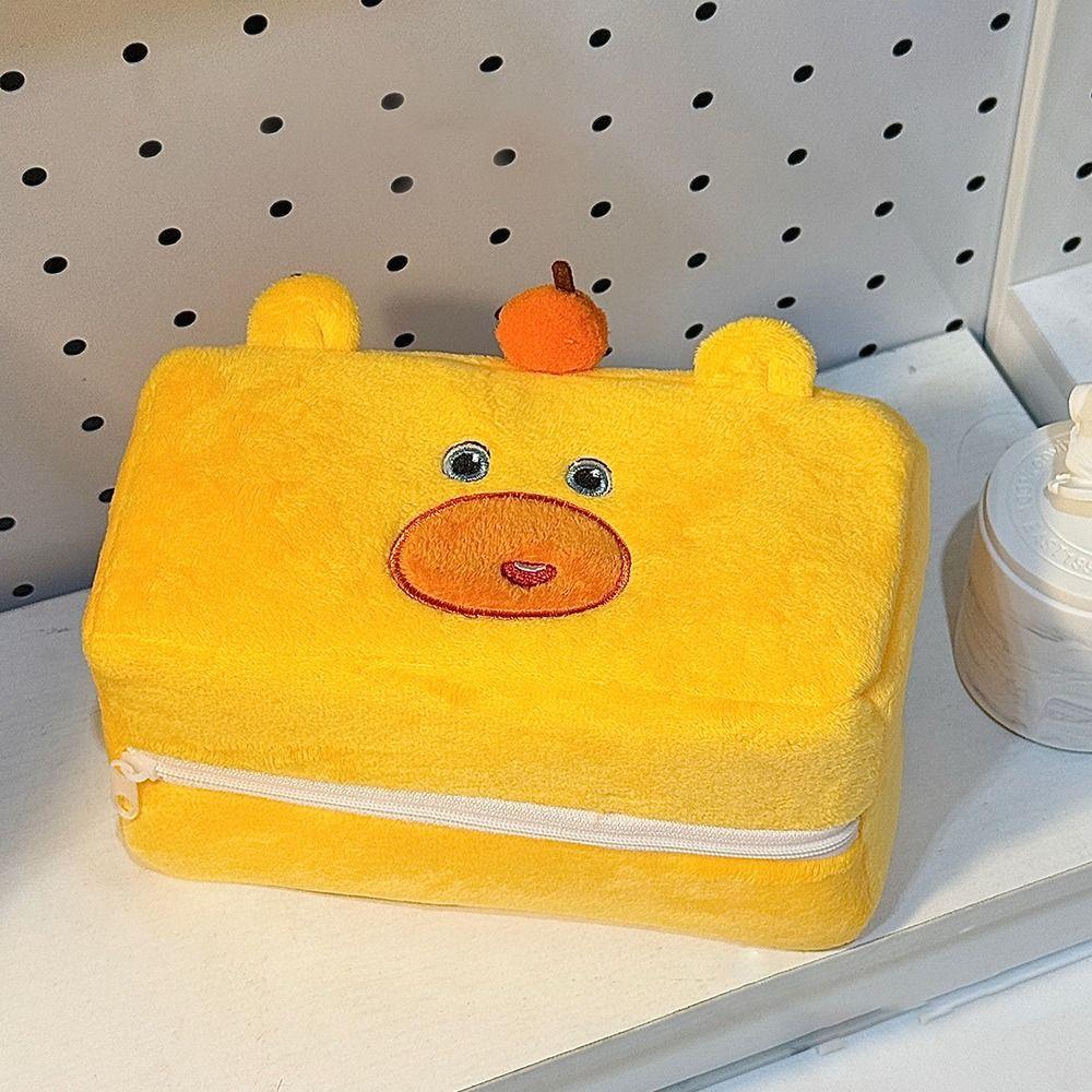 Cute Capybara Lulu Tissue Box Cartoon Napkin Holder Gift Large Capacity Tissue Storage Bag Household
