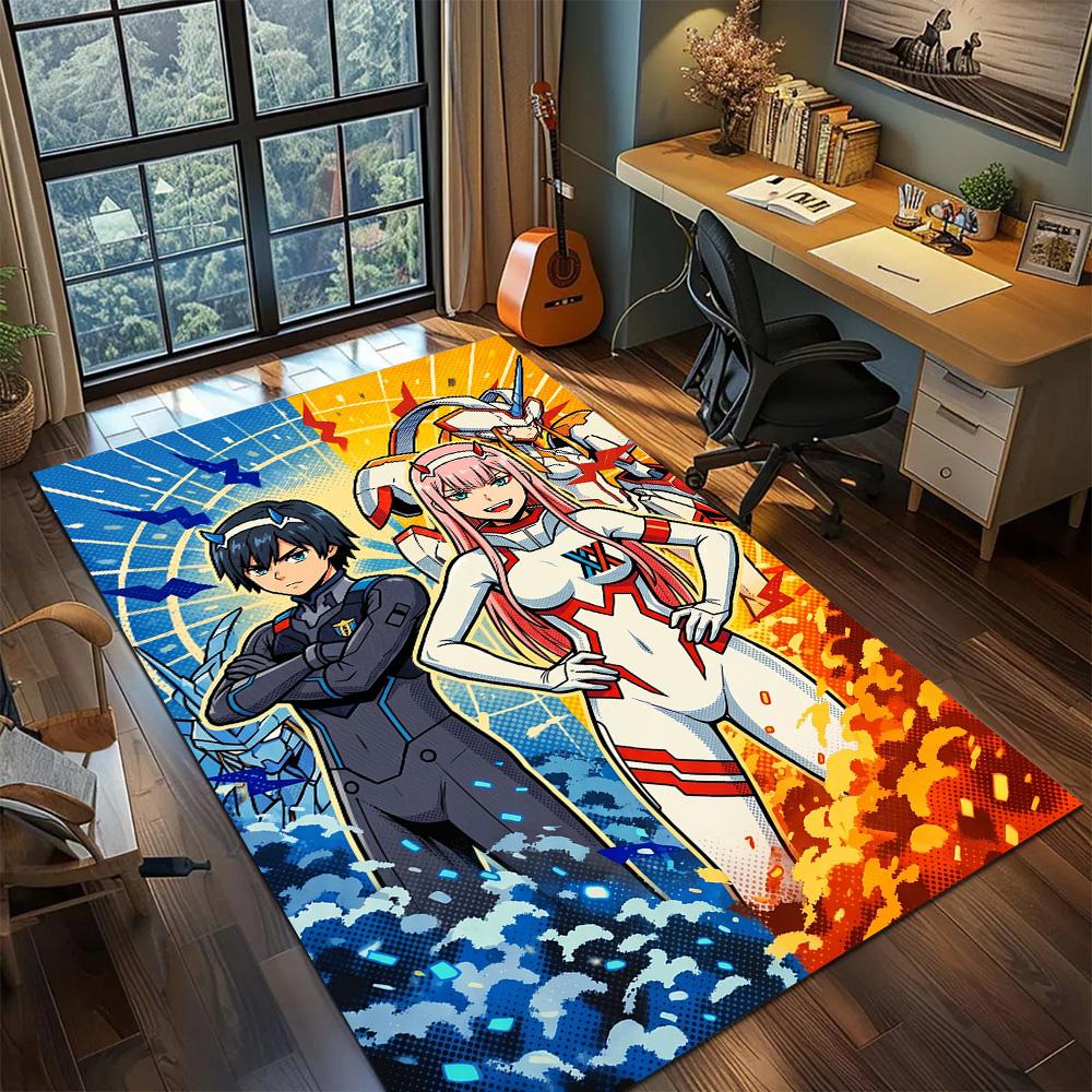 Darling in the Franxx Carpet Floor Mat Non Slip Washable Gamer Bedroom Large Area Home Room Decor YUN6512