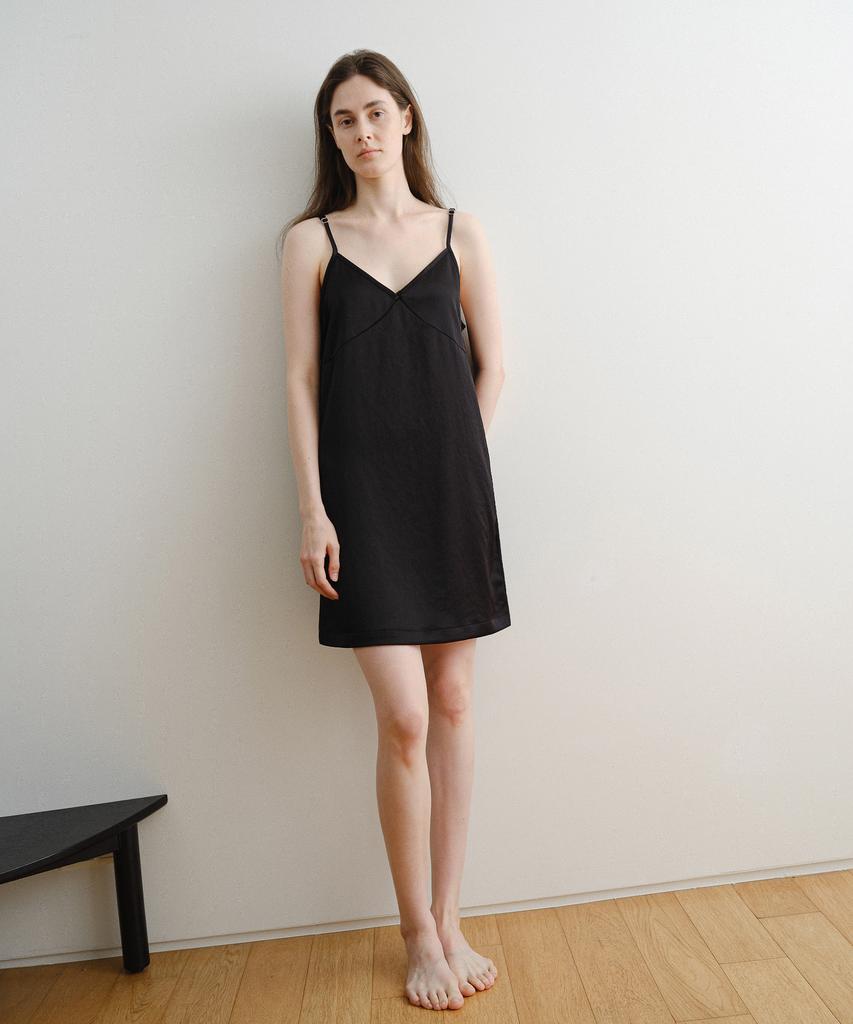 D Noah Barca Silk Midi Dress (Black)