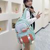 New junior high school schoolbag college student college casual simple backpack fashion trend middle school student shoulder