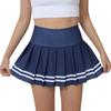 Foreign Trade New Bars Print Badminton Tennis Skirt Fitness Yoga Pleated Skirt Outdoor Running Short Exercise Skirt