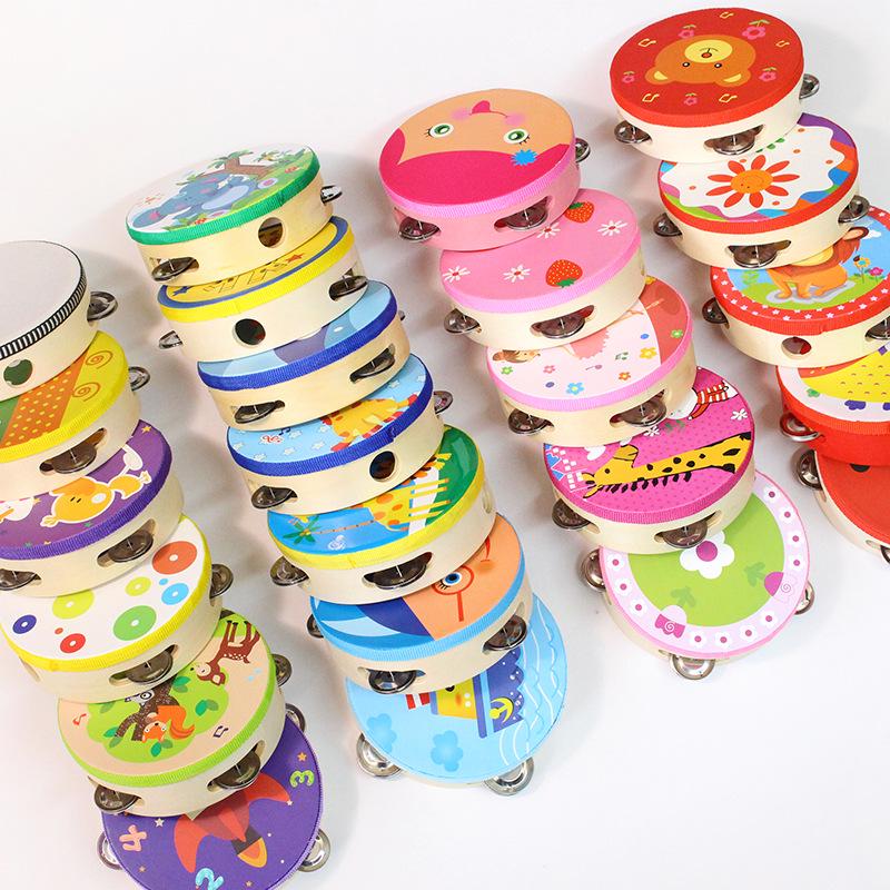 Wooden Tambourine for Early Childhood Music and Dance