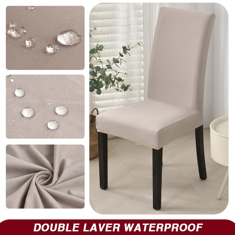 Wodoodporny Pokrowiec na Krzesło Jadalniane Rozciągliwy Pokrowiec na Krzesło Zdejmowany Zmywalny Ochraniacz na Krzesło do Domu, Restauracji, Kuchni, Bankietu