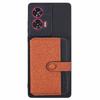 For Motorola Edge 50 Fusion 5G Phone Case Adhesive Card Bag Color Matching with Kickstand