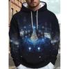 Men's Autumn and Winter 3D Printed Hooded Fashion Versatile Trend Breathable Casual Hoodies & Sweatshirts (men’s)