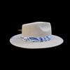 Fashion pure wool top hat with webbing feather decoration felt hat