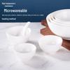 Thickened Ceramic Bowls for Rice, Breakfast, Soup, Noodles - Pure White