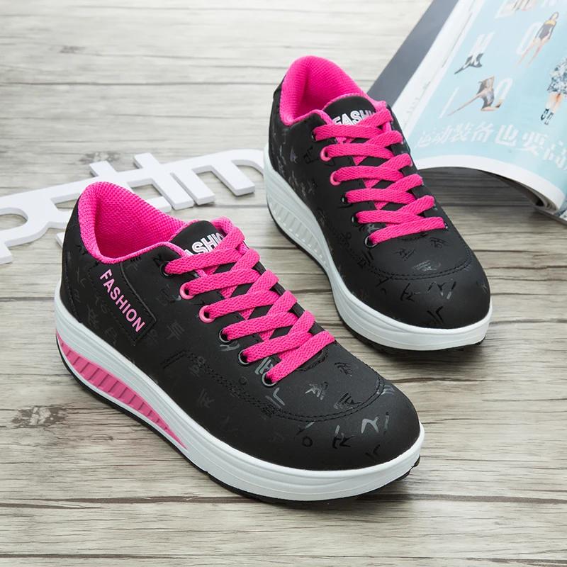 Comfortable, fashionable and breathable loafers, casual sports shoes, large-sized height-increasing walking shoes for women