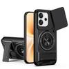 KEYSION Magnetic Phone Case for VIVO V70 5G Slide Camera Protection Upright Kickstand Ring Shockproof Back Cover for OPPO V70