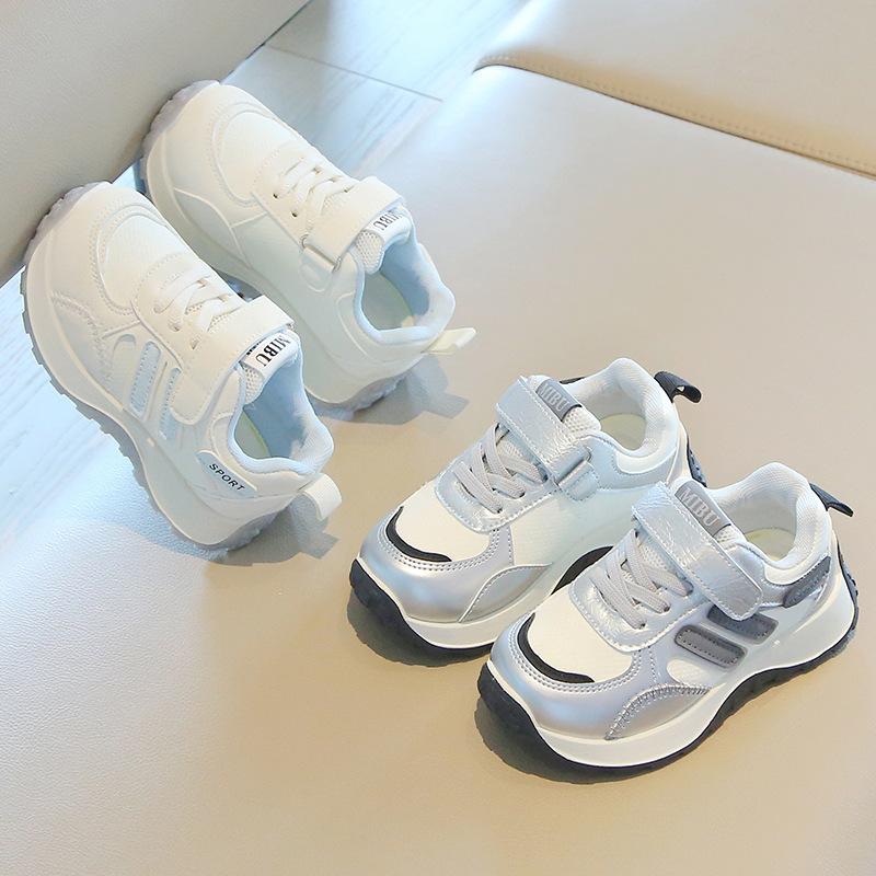 Kids Leather Sneakers Soft Casual Shoes For Boys And Girls Spring Summer Children Flat Sports Trainers