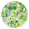 60 Sheets of New Green Graffiti Stickers for Suitcases & Notebooks - Waterproof & Durable