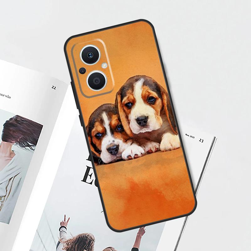 Beagle Puppy Dog Case For OPPO Reno 14 13 10 11 12 F 15 Pro 13F 14F 15F 7 8 Lite OPPO Find X9 X8 X5 Pro Cover