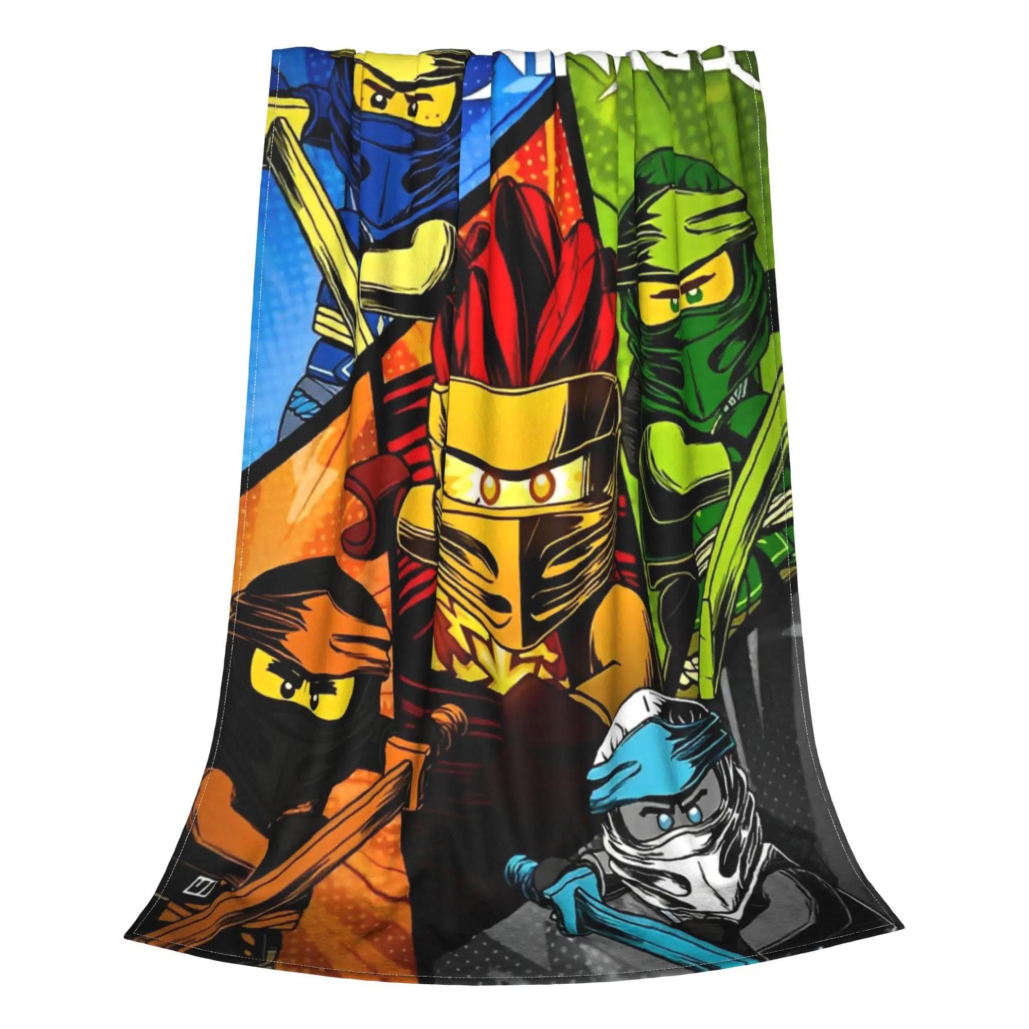 

Ninjagos Flannel Throw Blanket Novelty Home Quilt Soft Plush xcm for Cozy Comfort 100x150cm