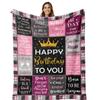 80. Geburtstag Geschenkdecke Druck Weiche und Bequeme Flanelldecke für Sofa Bett Wohnzimmer
