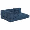 Pallet Sofa Cushion Set 3 Pcs Indigo 120 X 80 X 38 Cm Fabric