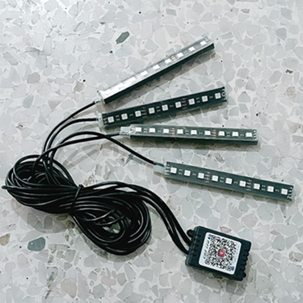 LED Car Atmosphere Lights Car Interior Decor Strip Lamp RGB LED Light Bar