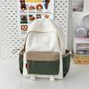 Schoolbag Korean Ins Simple and Versatile Commuter Backpack, Junior High School Girls and College Students Backpacking Travel Lightweight New 