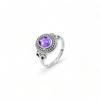 925 Sterling Silver Natural Gemstone Women's Ring, Handmade Pure Silver Ring for Her