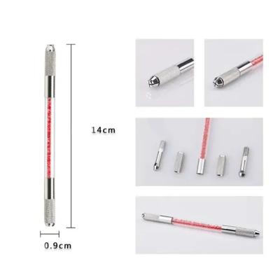 1 Pc Manual Double Head Crystal Tattoo Eyebrow Pen Permanent Makeup Eyebrow Pen Tools(Only Pen,Not Including Others)