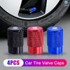 4PCS Aluminum Alloy Car Tire Valve Cap Dustproof Cover For VW Golf 7 T5 MK5 Caddy Jetta Passat CC GTI Polo MK6 Tiguan Ci1