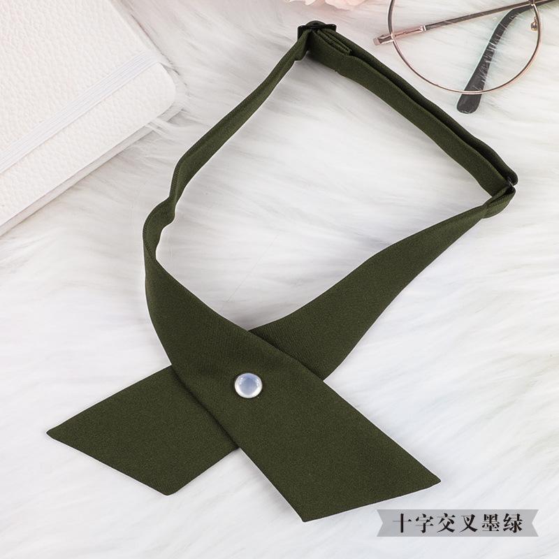 Korean Version Of British Jk School Uniform Cross Bow Tie Men And Women Students School Uniform Collar Flower Professional Wear Shirt Bow