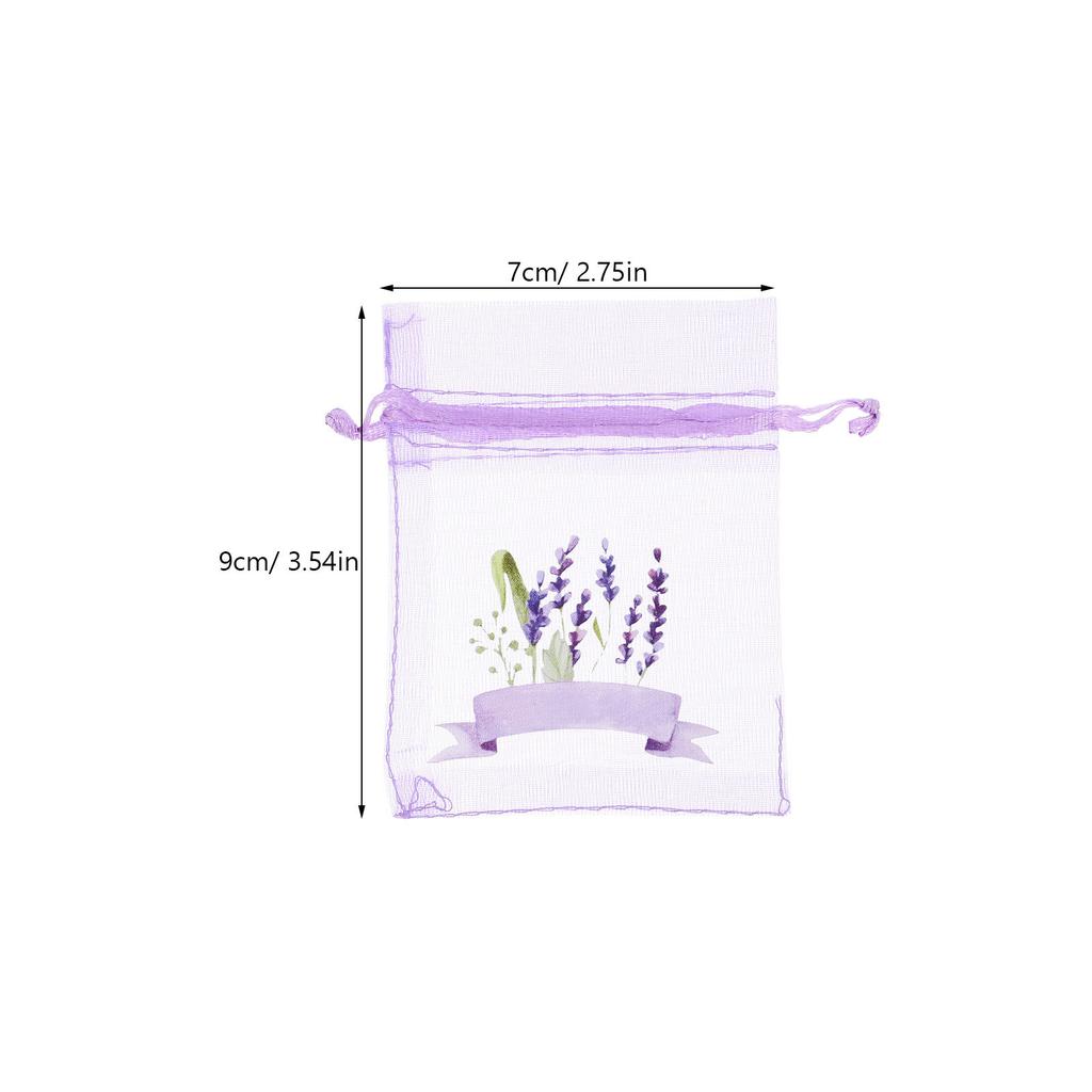 20Pcs Multi-Use Sachet Pouches Empty Lavender Bags Mesh Drawstring Organizers for Drawer Car Aromatic Storage Solutions