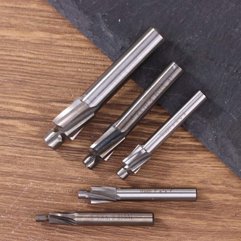 Hss Counterbore End Mill M3-M8 Slotting Tools Countersink Milling Cutter Countersunk Drill Flat Counterbore Drill Bit