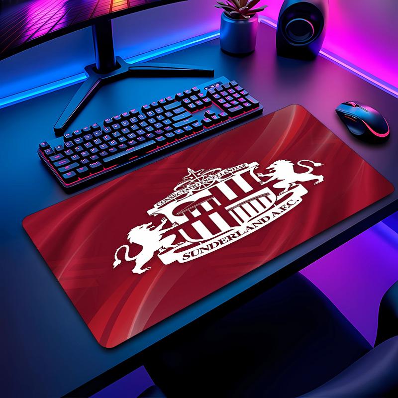 Sunderland Football Pattern Mouse Pad Non?Slip Rubber Base Gaming Mousepad For Desk Office Home