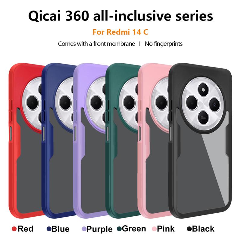 Pouzdro s ochranou celého těla 360 pro Xiaomi Redmi 9 9A 9C 10 10A 10C 12 12C 13 13C 14C 4G Kryt odolný proti nárazům pro přední displej