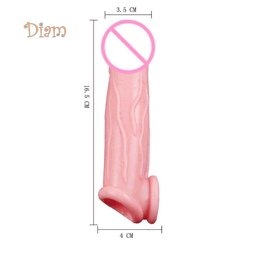 Lollipops Adult Male Penis Ejaculation Delay Extension Sleeve Condom Cock Extender Sex Toy