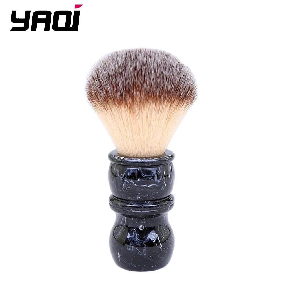 

Yaqi 24MM Men s Shaving Brush with Resin Handle And Nylon Bristles Professional Barber Tool for Beard Care And Face Cleaning