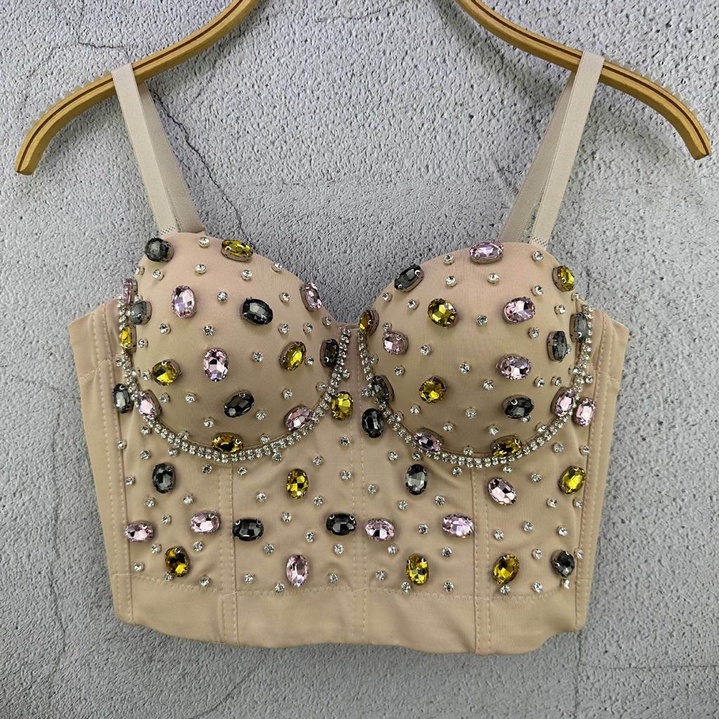 Sleeveless Ultra-short Vest Solid-color Waistcoat Sexy Inner or Outer Wear Celebrity-style Top Trendy Layering Piece Sexy Look Chic Waistcoat