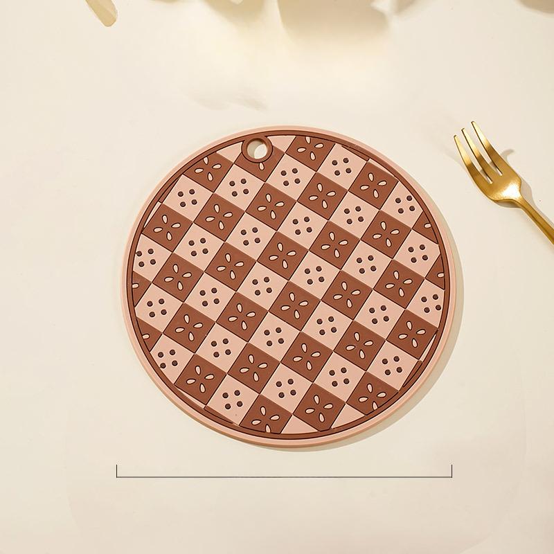 Chessboard Coasters Home Kitchen Table Plate MATS Heat-resistant Thickened Clay Pot MATS